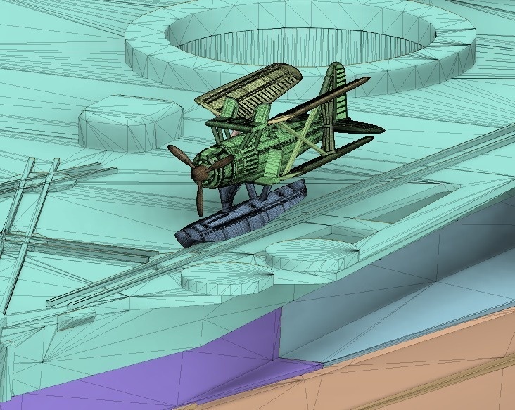 零式水上観測機 折り畳み翼 1/200 戦艦大和 武蔵 艦載機 艦船模型 20-2