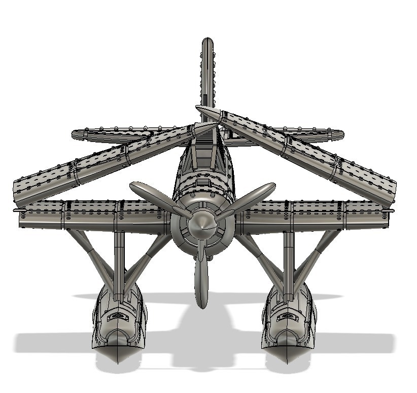 零式水上探索機 折り畳み翼 1/200 戦艦大和・武蔵 艦載機 艦船模型 20探-2