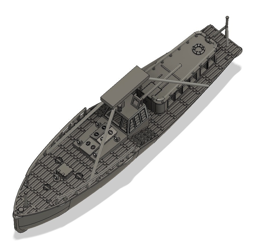 15m内火艇&17m水雷艇 1/350 戦艦大和・武蔵 船尾 艦載艇格納庫吊り下げ仕様 艦船模型 3-15・17