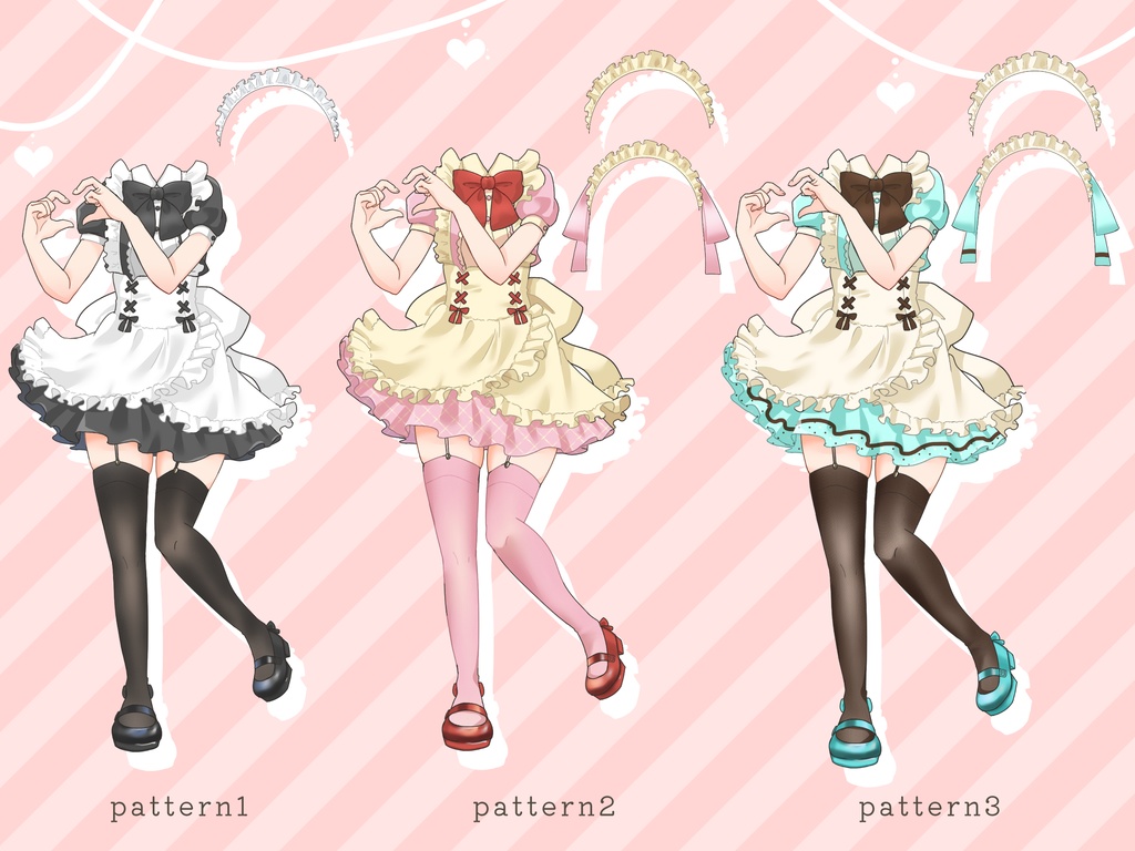 メイド服&ヘッドドレス