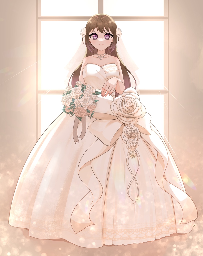 【フリー素材】ウェディングドレス素材