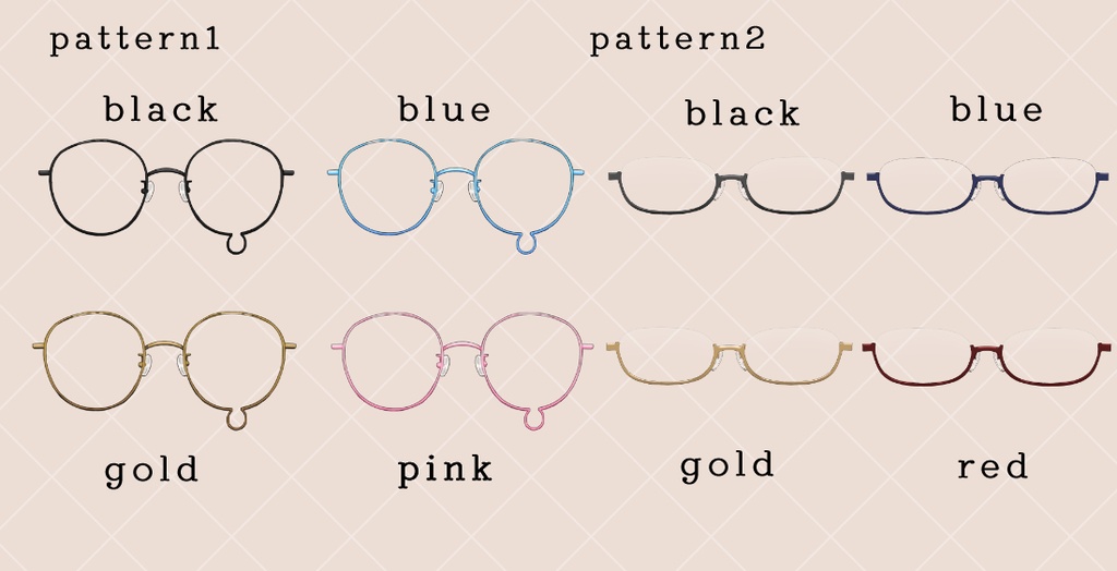 【フリー素材】眼鏡&ポーズ素材2