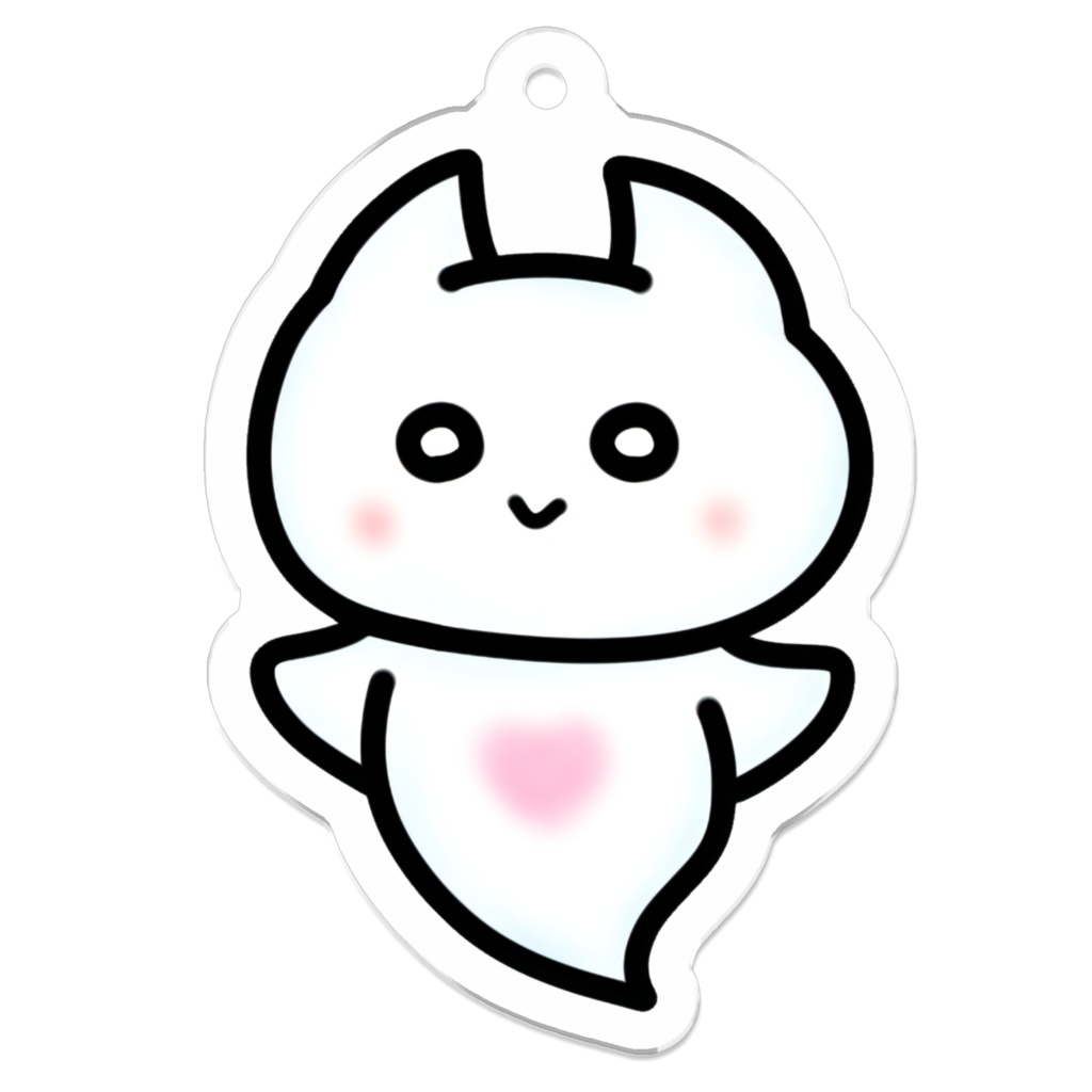 やさしいクリオネ-アクリルキーホルダー-