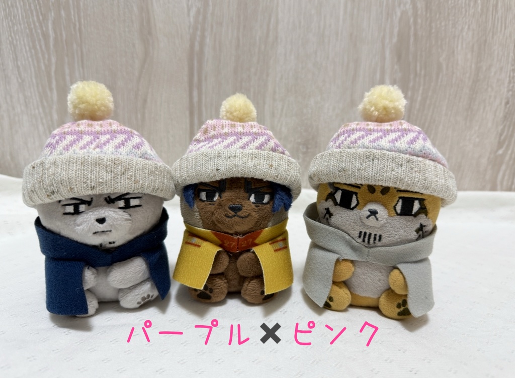 フォゼちゃんの冬支度 ピンク3種