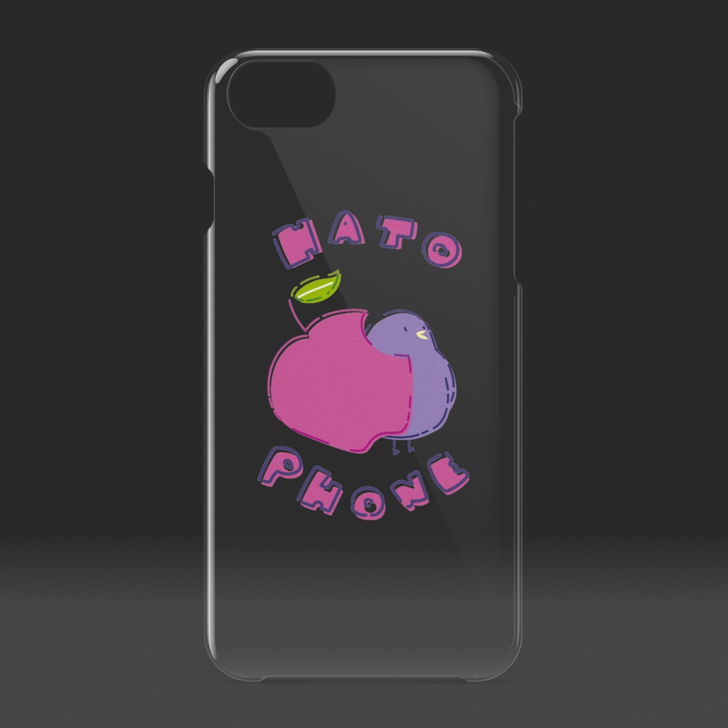 毒リンゴみがあるハトのクリアケース