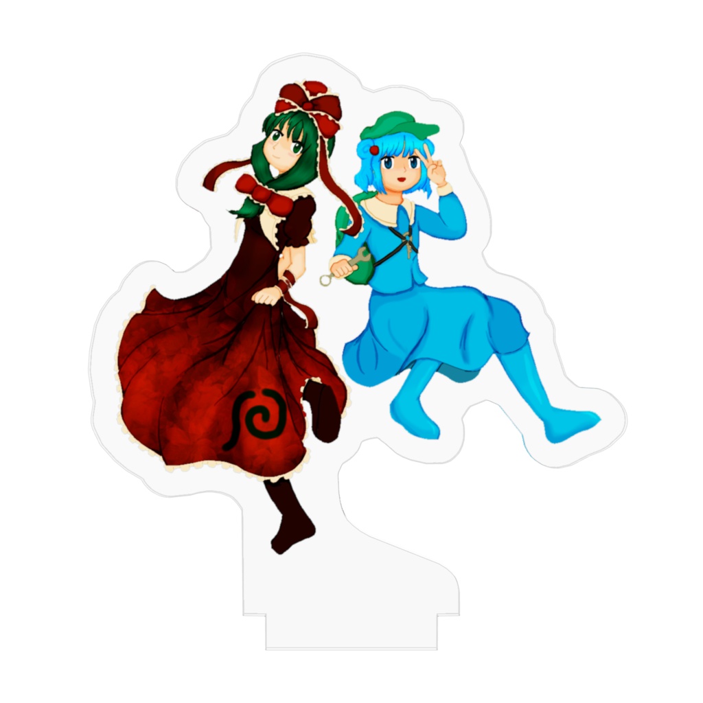 アクリルフィギュア 鍵山雛×河城にとり