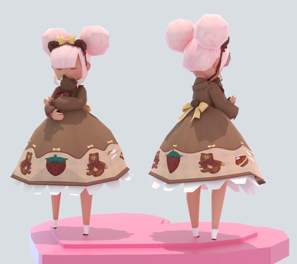 [VRChat] LowPoly Lolita - Riceballer3D - 2/3