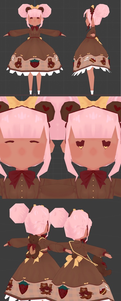 [VRChat] LowPoly Lolita - Riceballer3D - 3/3