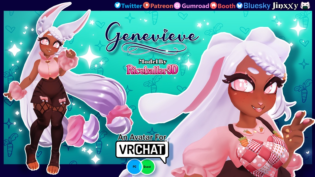 [VRChat Avatar] Genevieve - Riceballer3D - 2/2