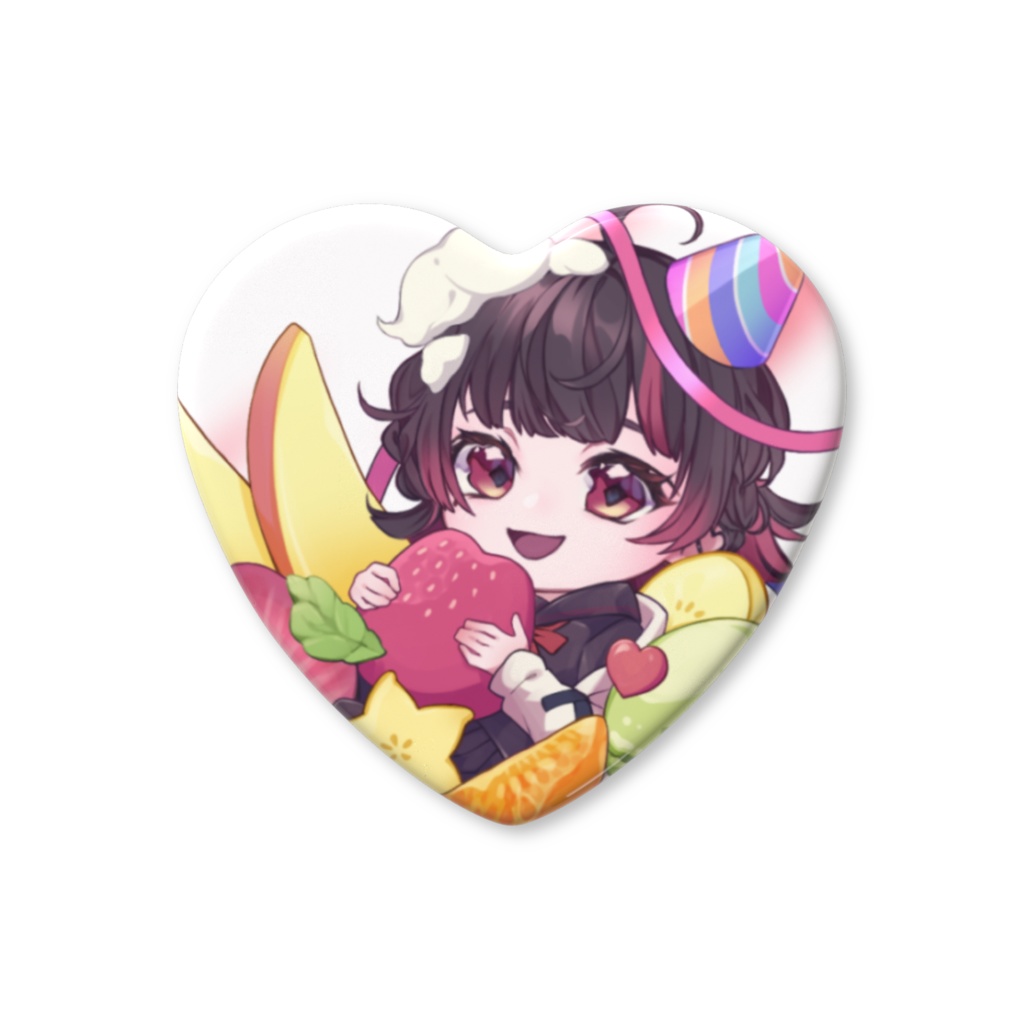 個数限定・.*♥Happy Birthday♡2026年・ハート缶バッチ