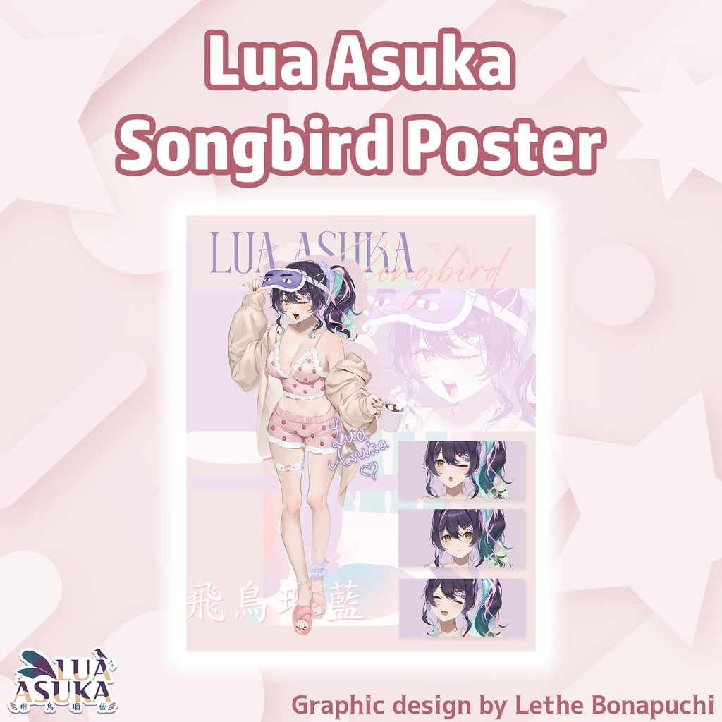 Lua Asuka Songbird Poster (with digital signature)