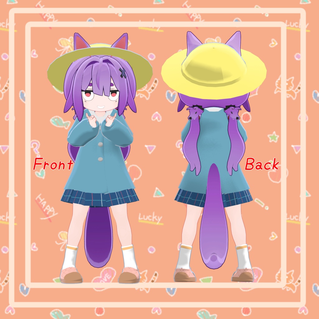 【5アバター対応】おこめ幼稚園スモック【VRC想定】