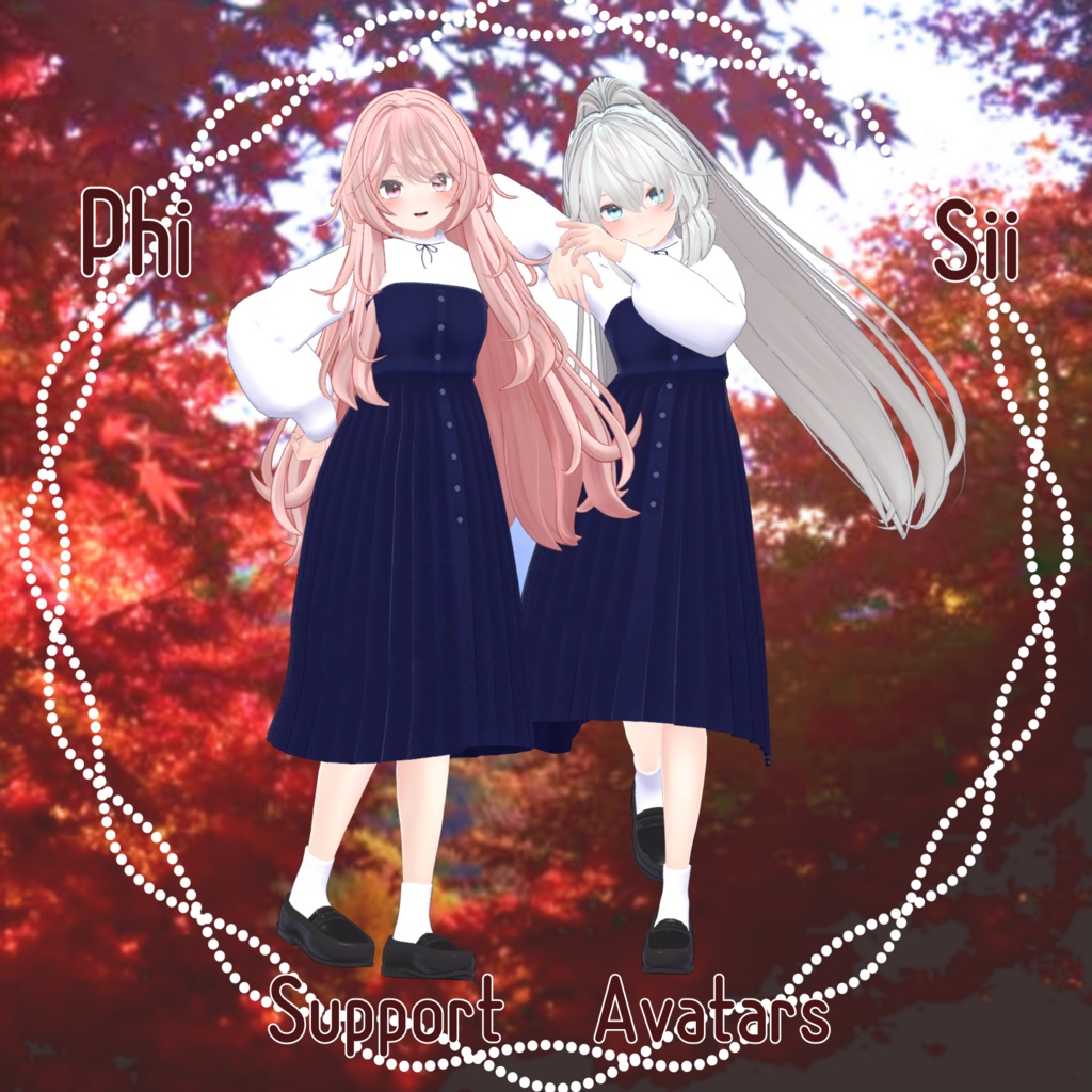 【20アバター対応】Autumn Onepiece #24【VRC想定】