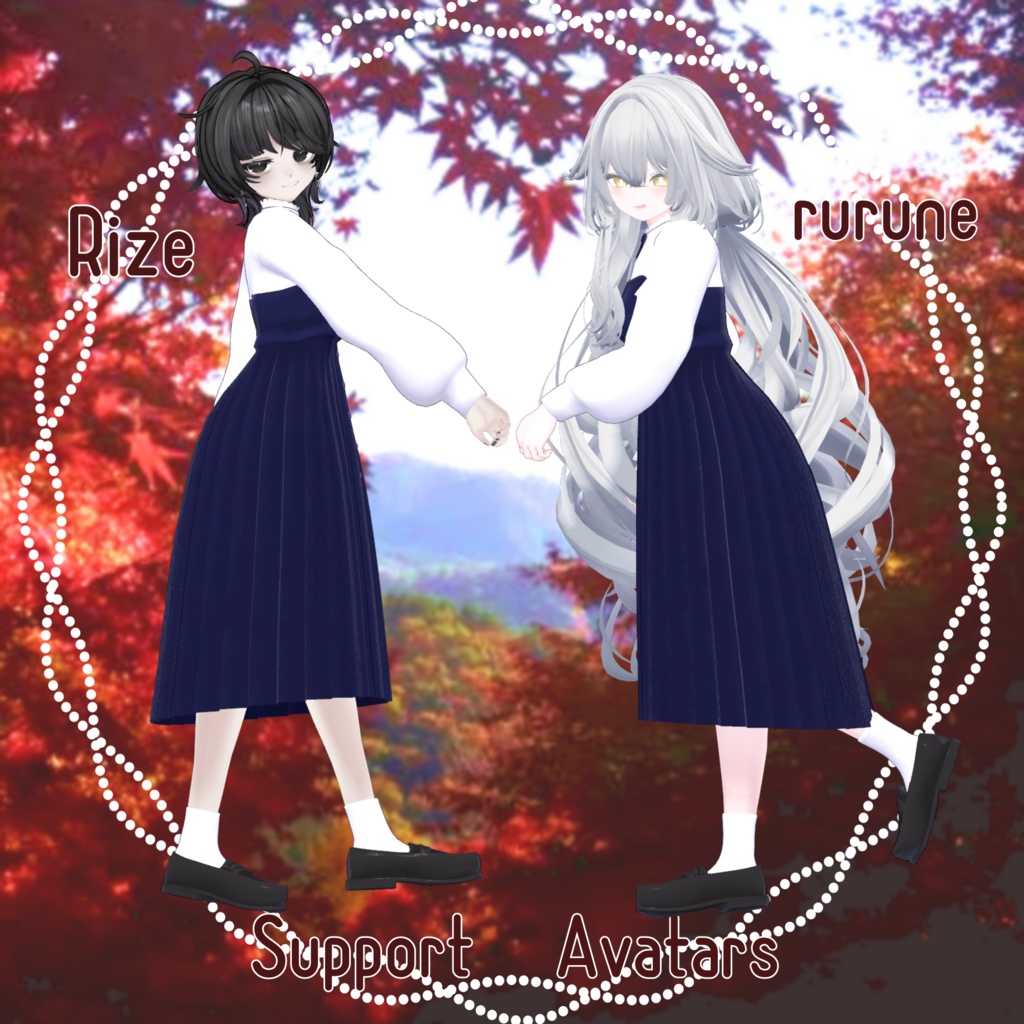 【20アバター対応】Autumn Onepiece #24【VRC想定】