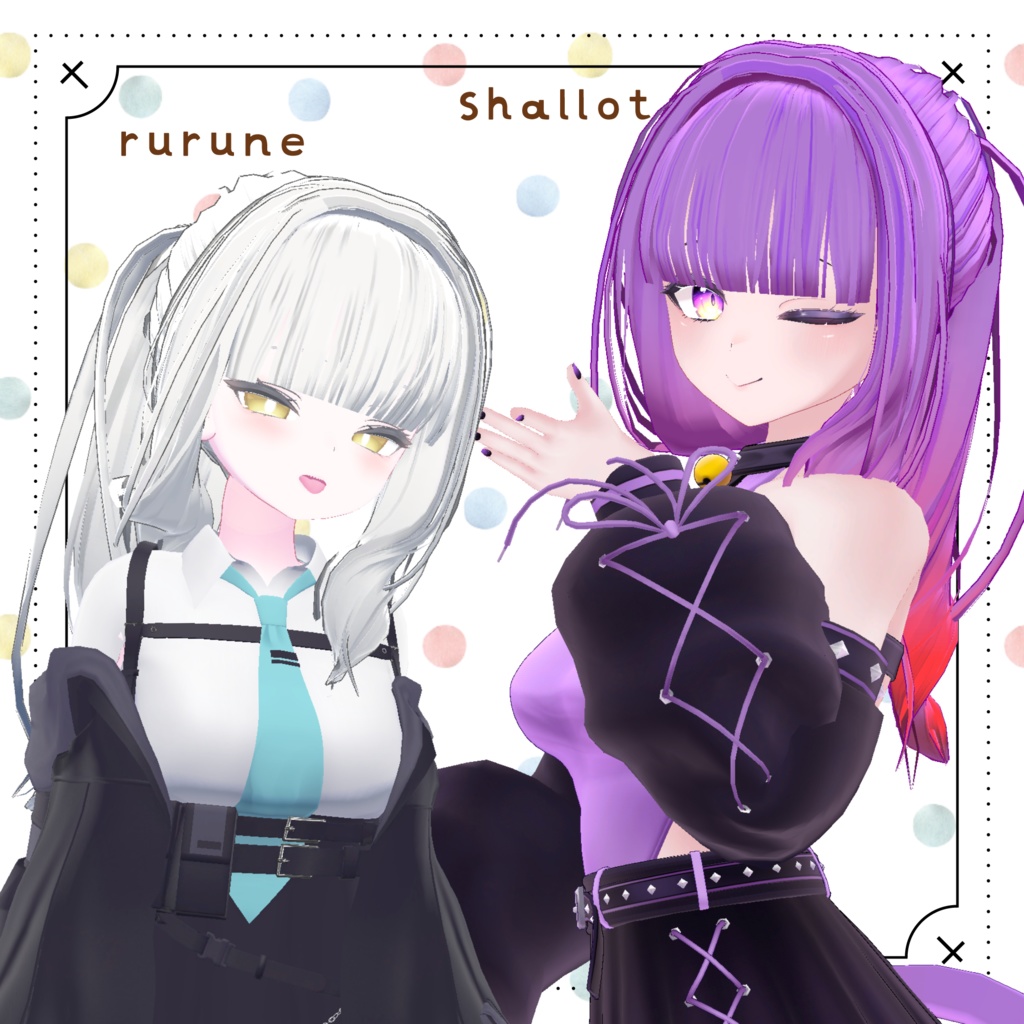【26アバター対応】2 Color PonyTail【VRC想定】