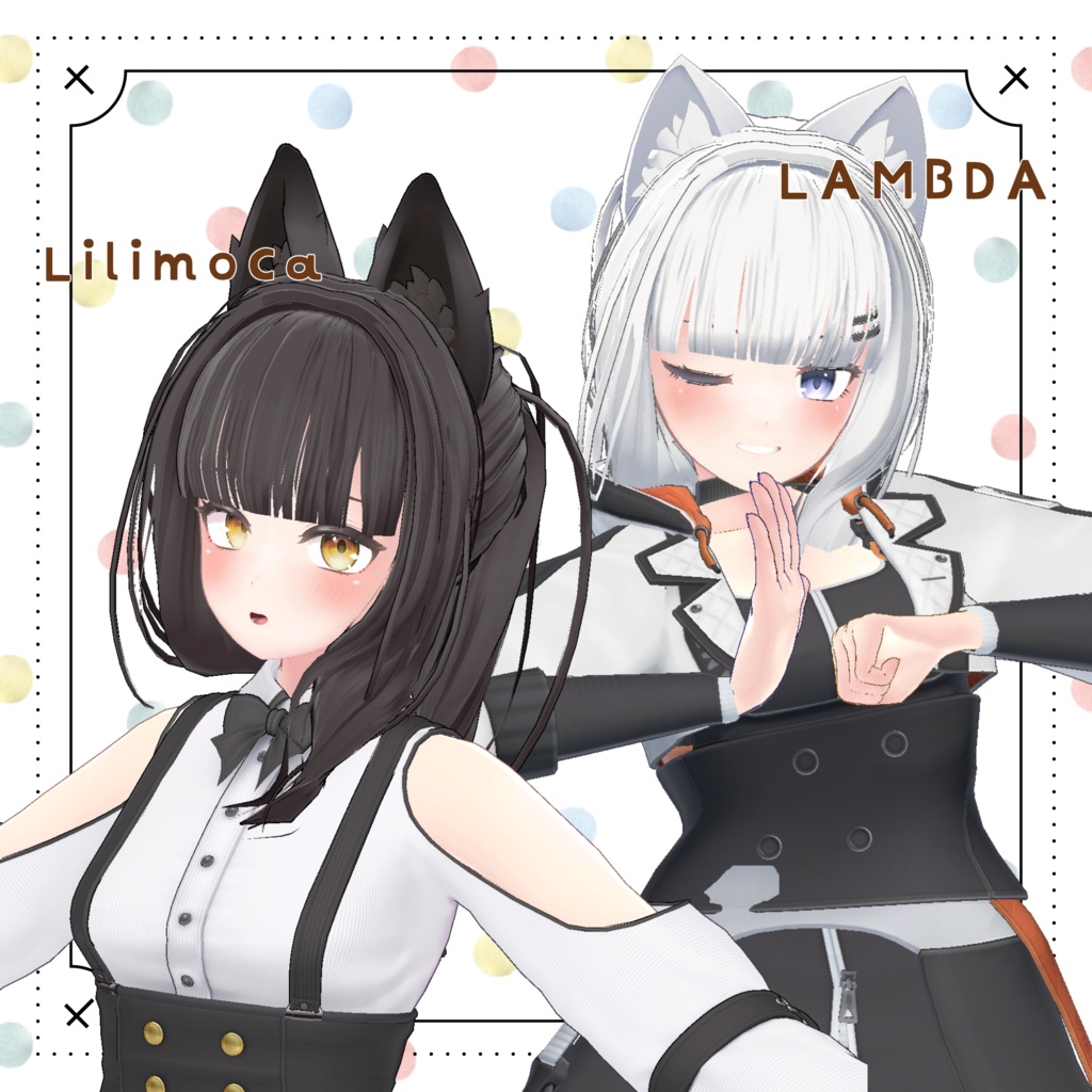 【26アバター対応】2 Color PonyTail【VRC想定】