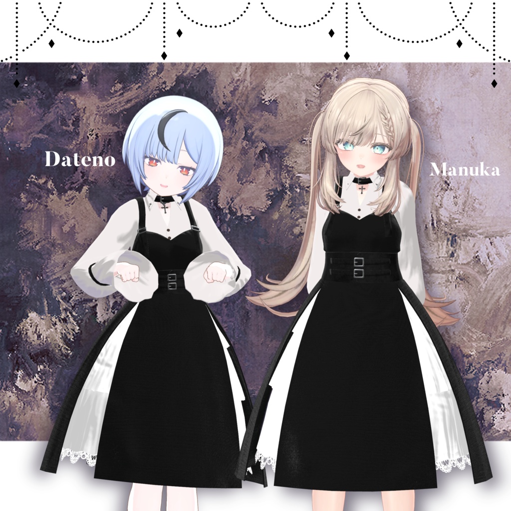 【31アバター対応】Gothic Dress #29【VRC想定】