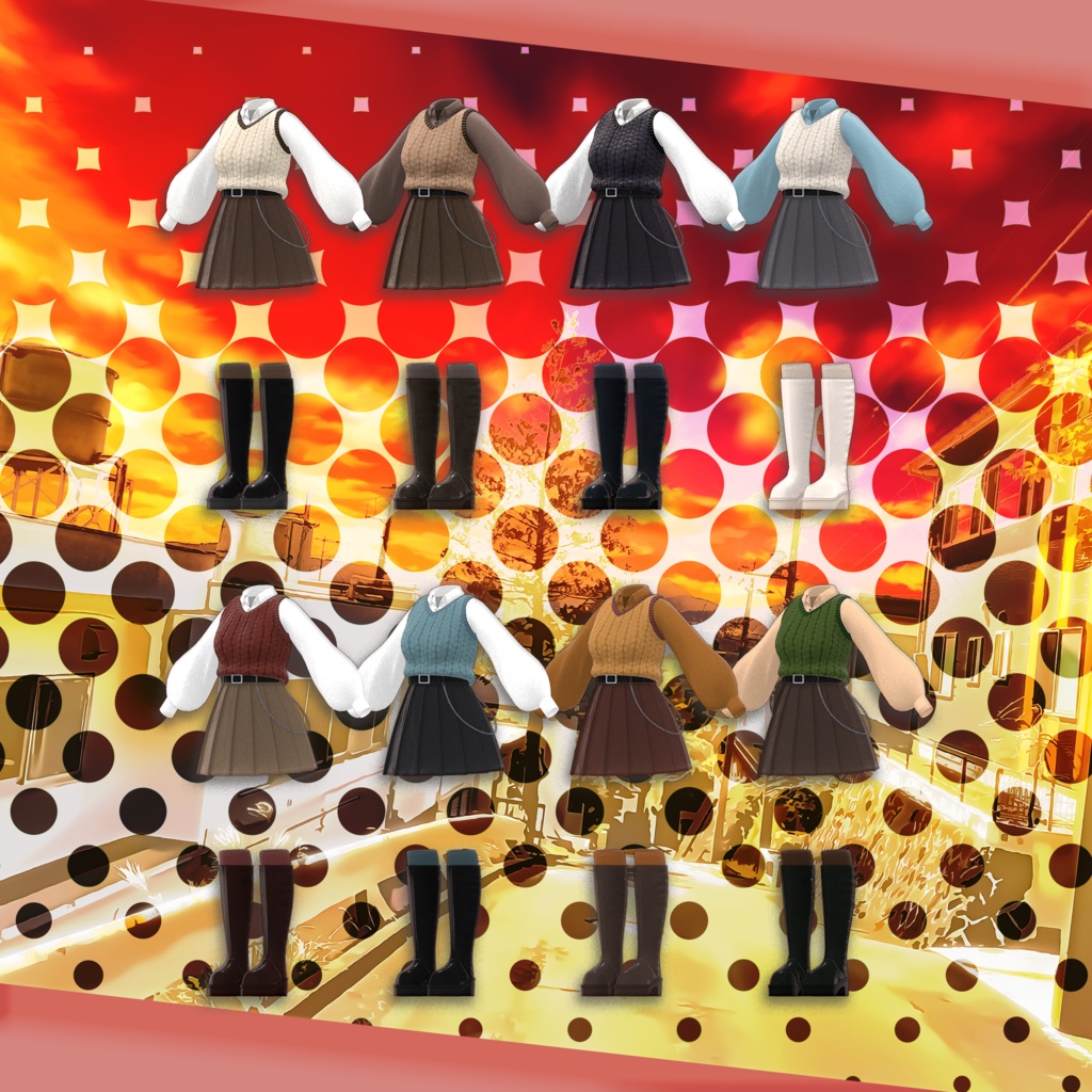 【33アバター対応】Autumn Scholar #26【VRChat想定】