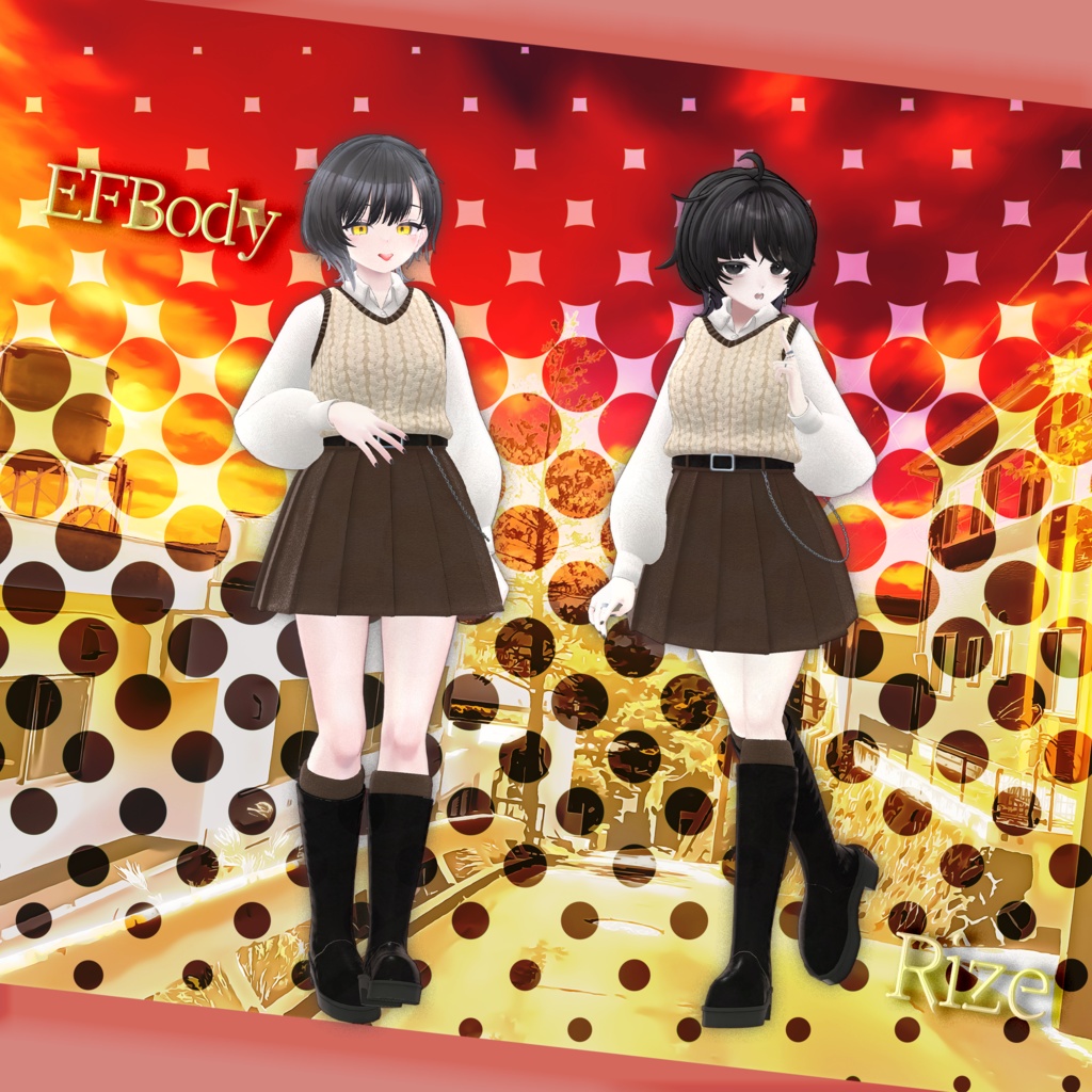 【33アバター対応】Autumn Scholar #26【VRChat想定】