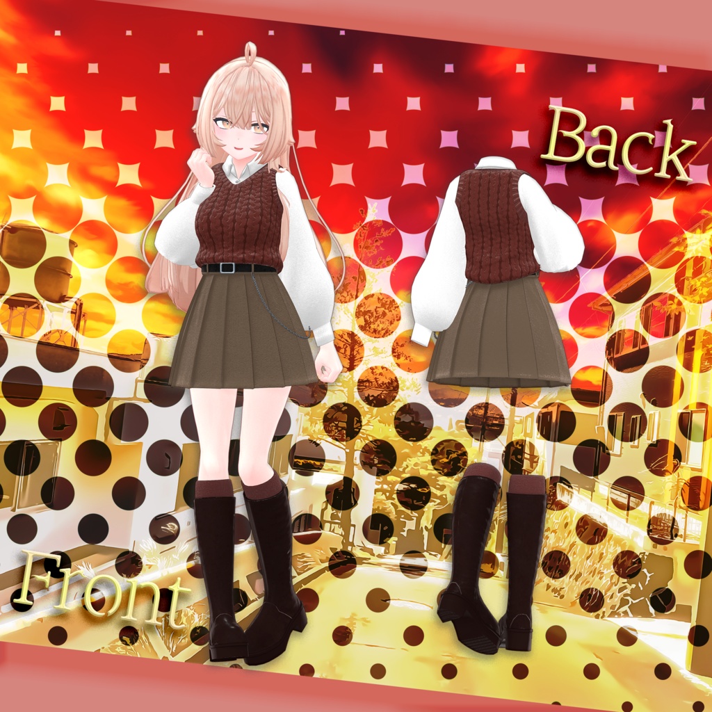 【33アバター対応】Autumn Scholar #26【VRChat想定】