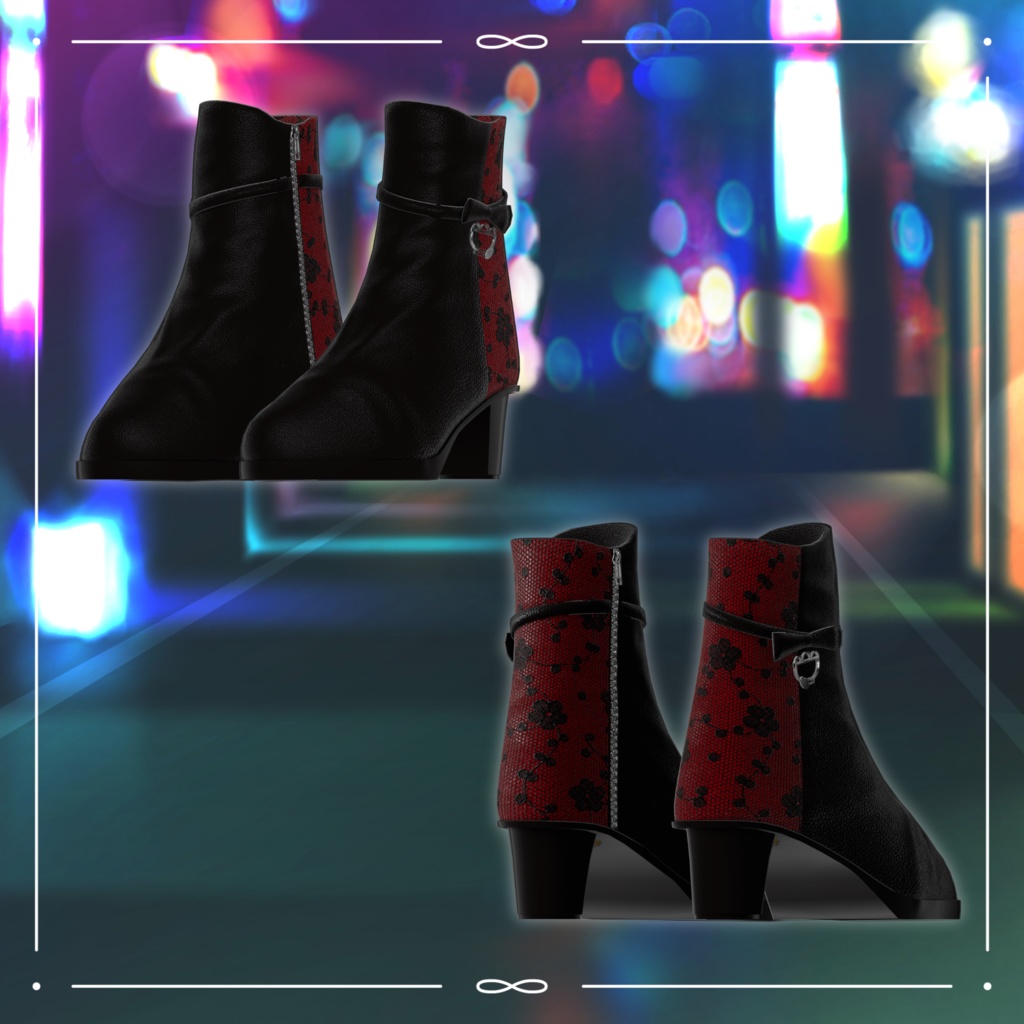 【46アバター対応】Okome's Leather Boots【VRC想定】