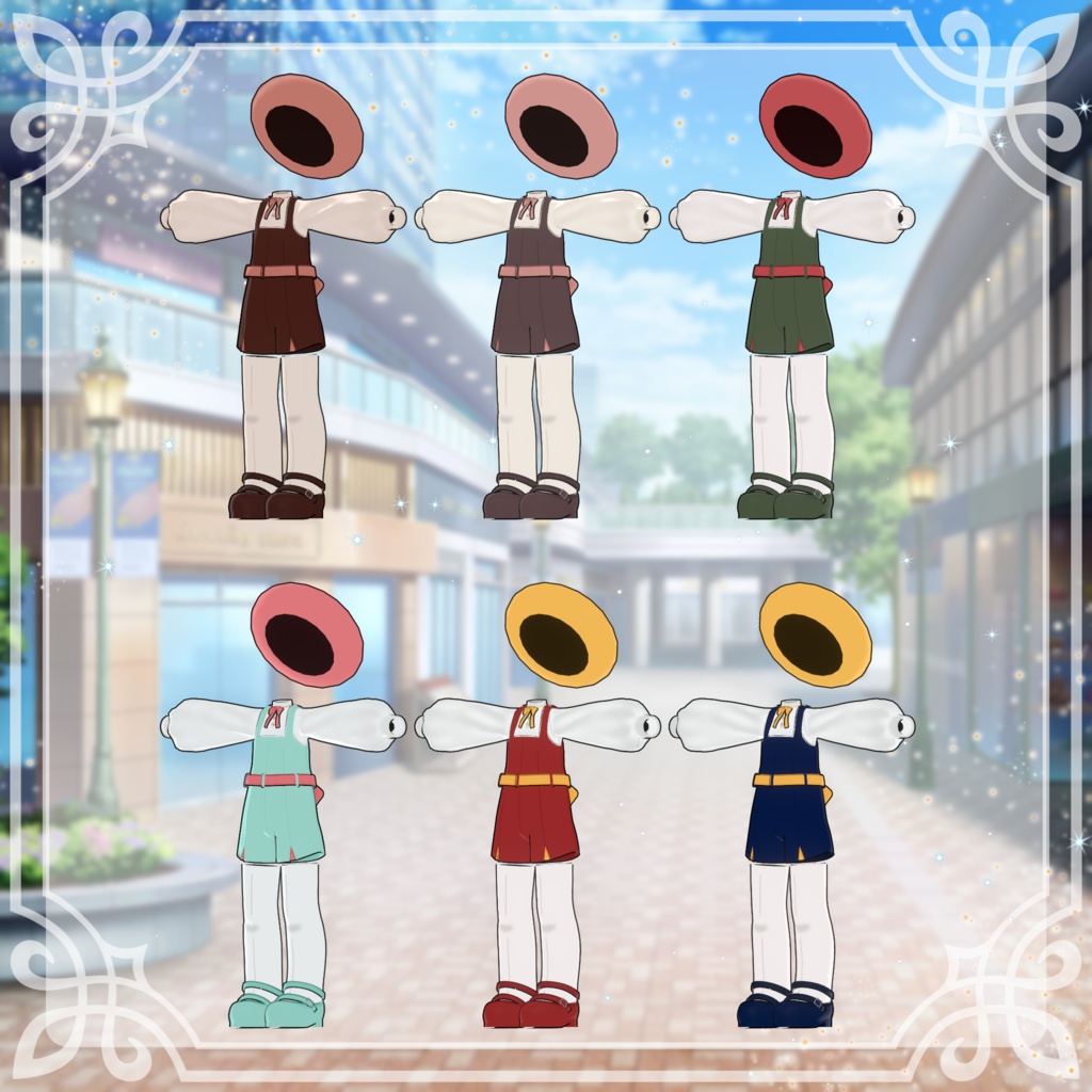 【4アバター対応】おしゃまさんの休日【VRC想定】