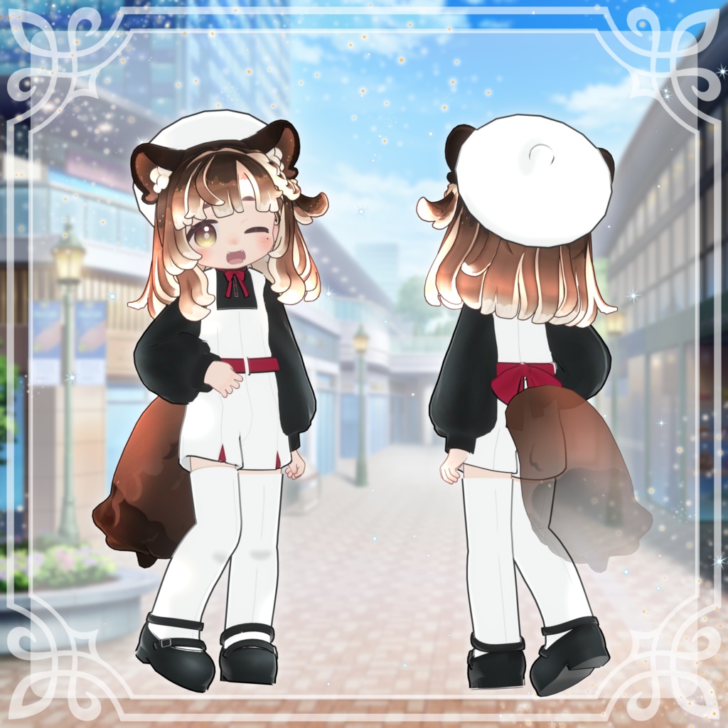 【4アバター対応】おしゃまさんの休日【VRC想定】