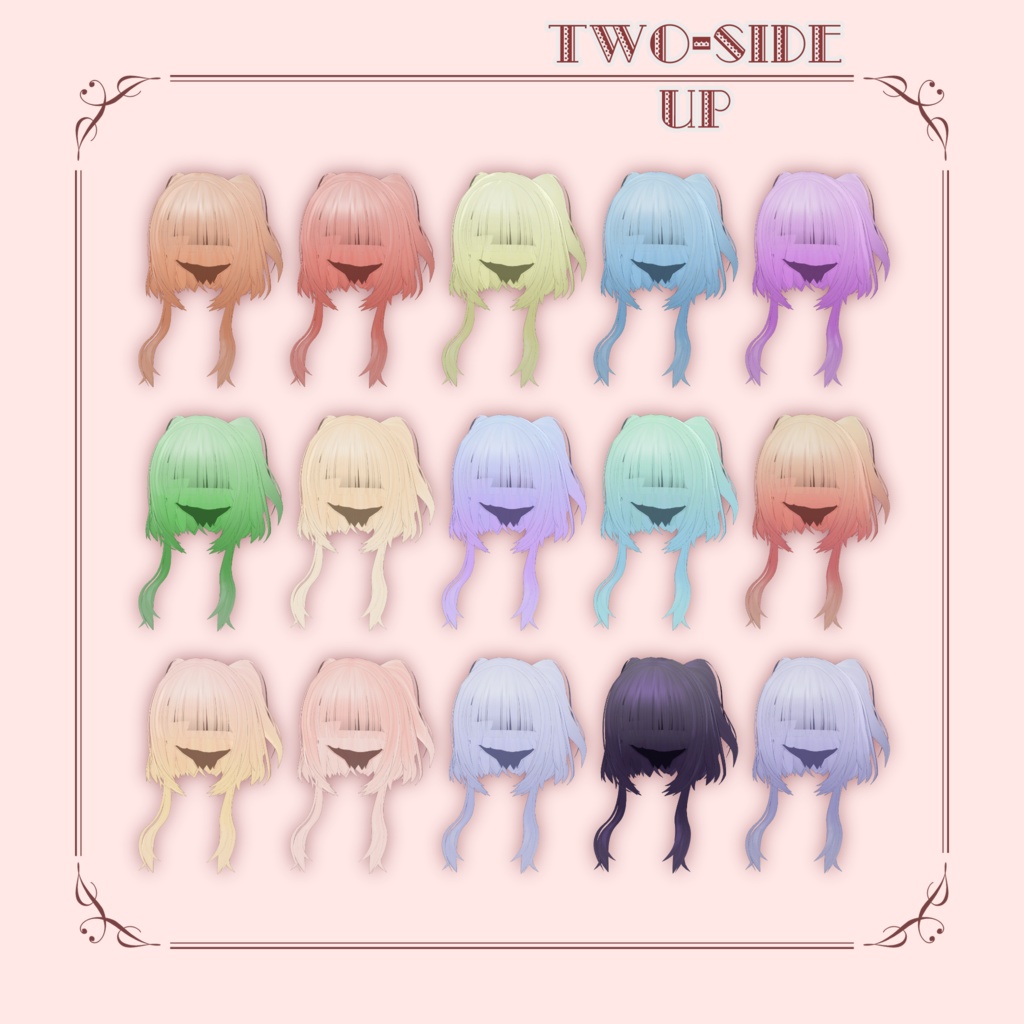 【13アバター対応】Two-Side Up【VRC想定】