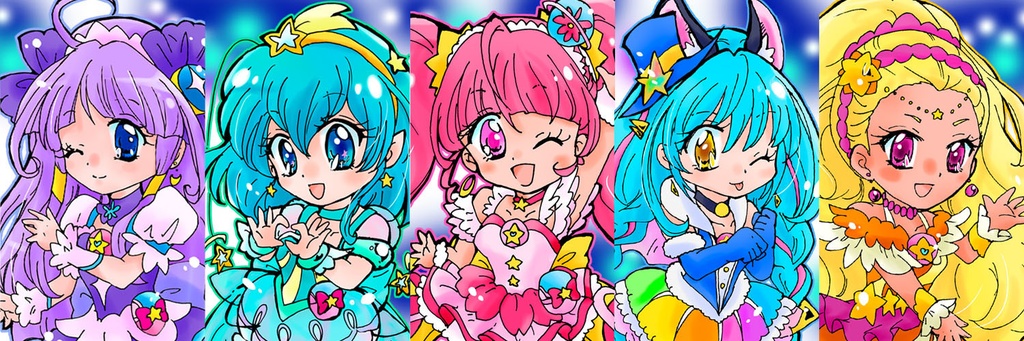 両面キーホルダー３種セット①スタートゥインクルプリキュア