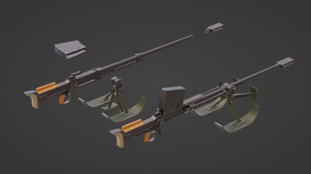 VRC ラハティ L-39対戦車ライフル 3Dモデル VN3ライセンス版