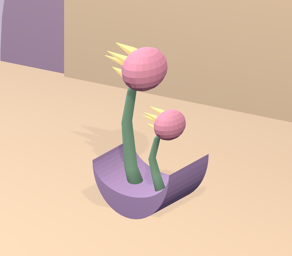 【Unity・3Dキノコ素材】パステルきのこ8種セット|星降るキノコ庭