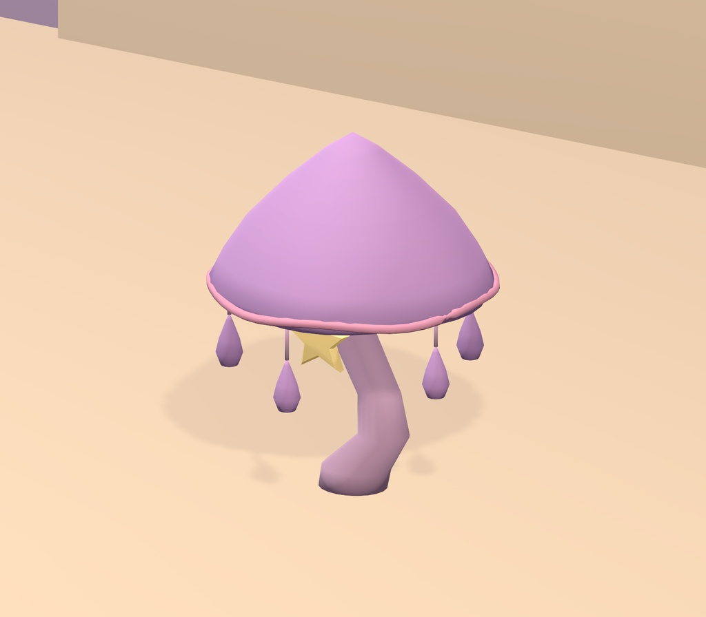 【Unity・3Dキノコ素材】パステルきのこ8種セット|星降るキノコ庭