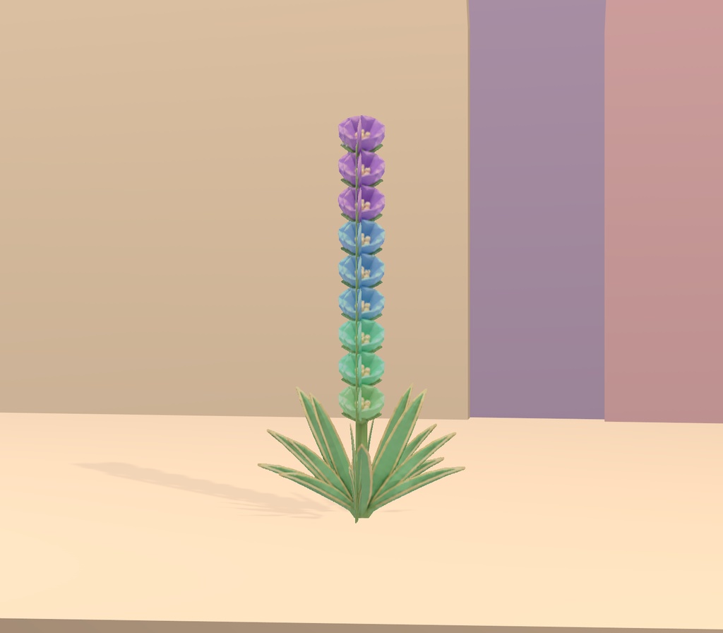 【Unity・3D花素材】パステルの花6種・3サイズ|ベルフラワー・メドウ