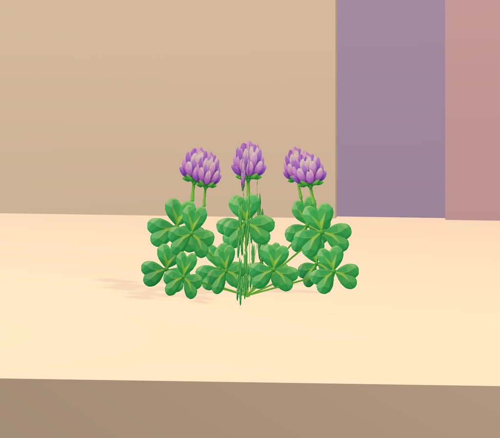 【Unity・3D花素材】パステルの花6種・3サイズ|ベルフラワー・メドウ