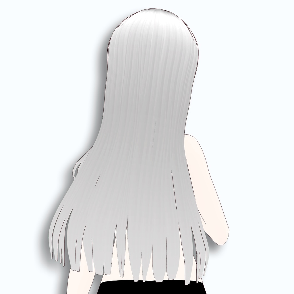 【Vroid/正式版】お嬢様風ロングストレート【ヘアプリセット】