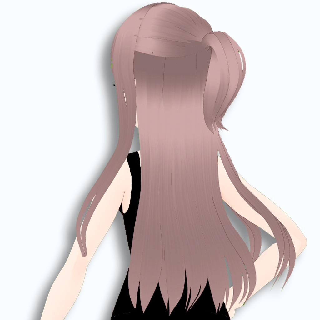 ヒロイン風ハーフアップ ロングヘア【Vroid正式版/ヘアプリセット】