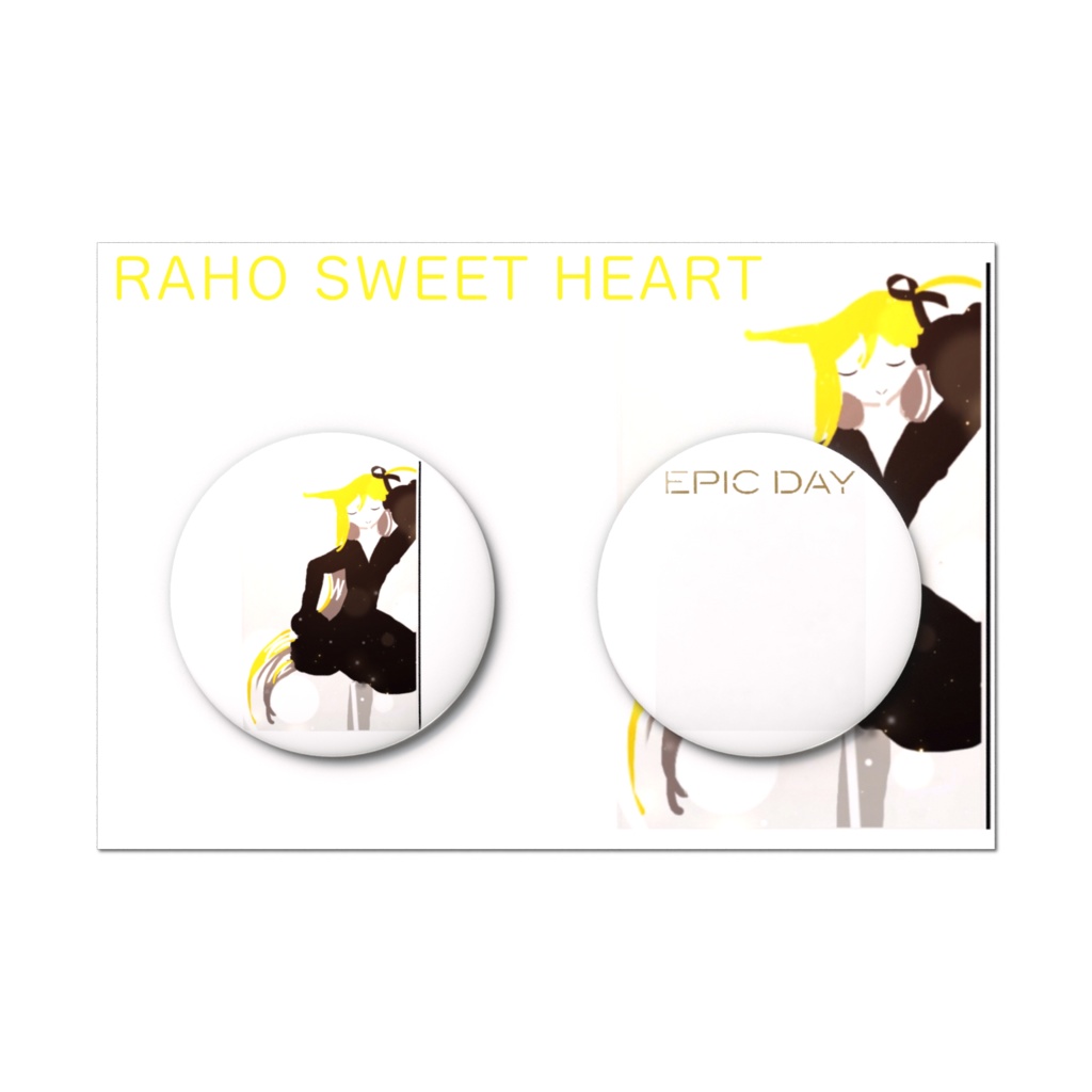 RAHO SWEET HEART 缶バッジセット - 2個セット