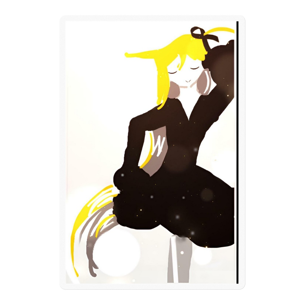 RAHO SWEET HEART ステッカー - W100 × H100mm 