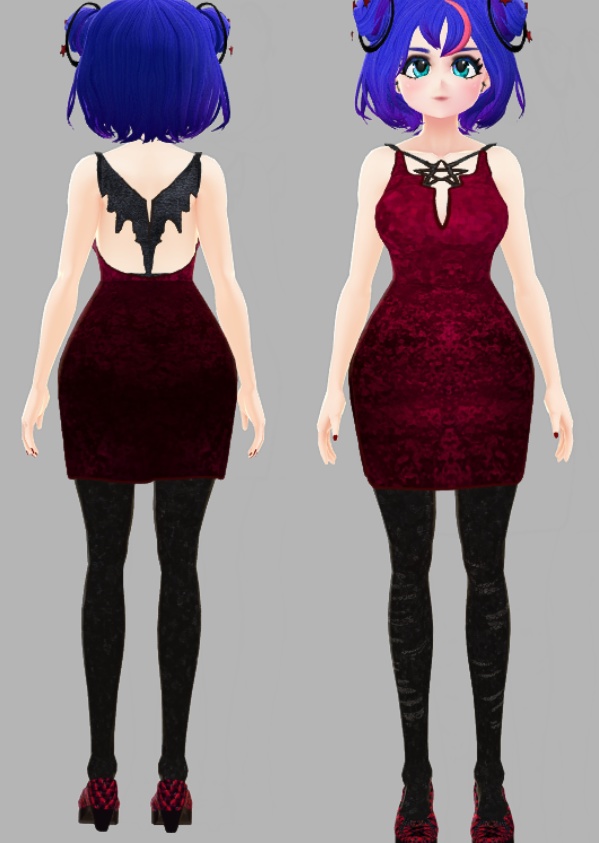 "Vampy Girl" Sexy Vroid Coord
