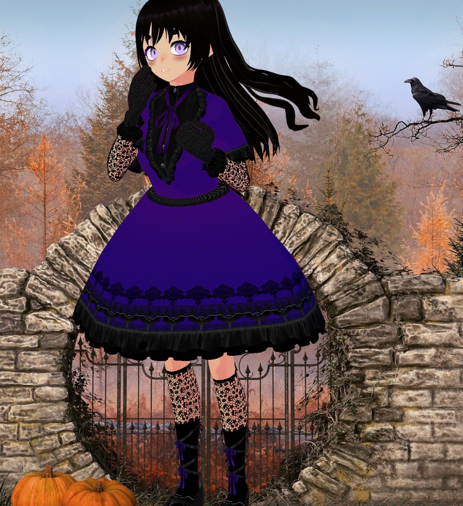 Bat Lolita Coord for VRoid Stable
