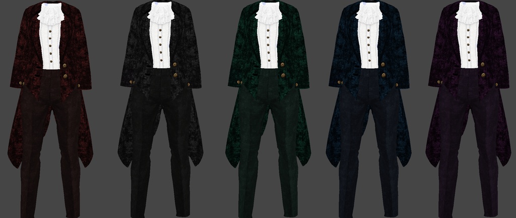 Elegant Classical Vampire Outfit for VRoid Studios