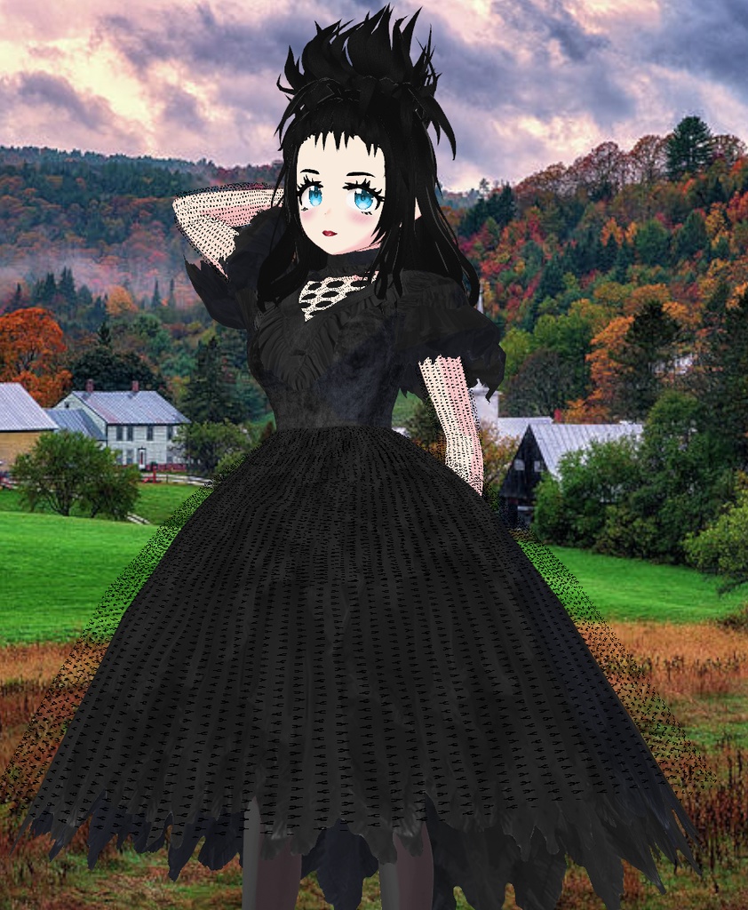 Lydia Halloween Cosplay Kit for VRoid Studio