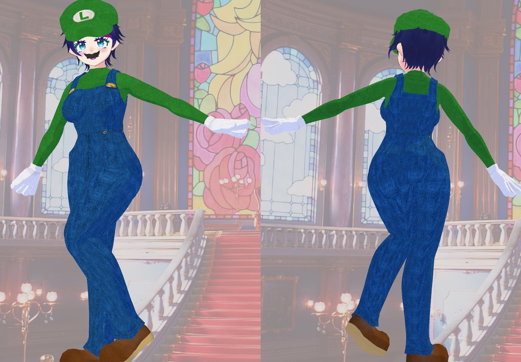 Super Mushroom Plumbers Cosplay Kit for VRoid Studio