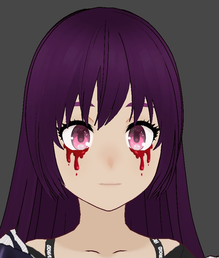 Creepy Eye Goop Makeup for VRoid Studio