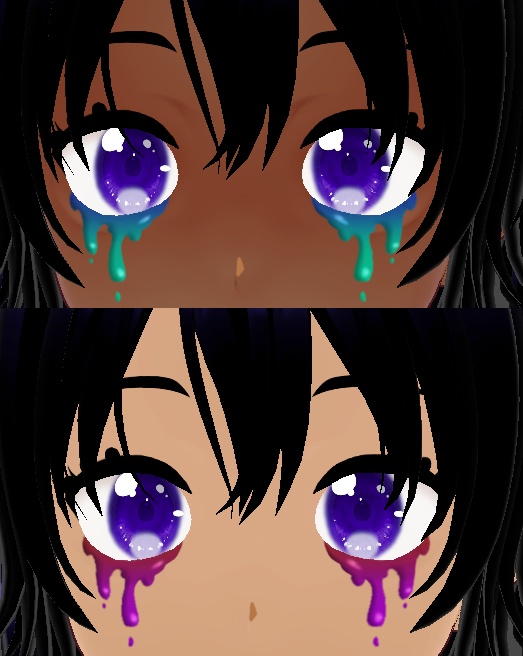 Creepy Eye Goop Makeup for VRoid Studio