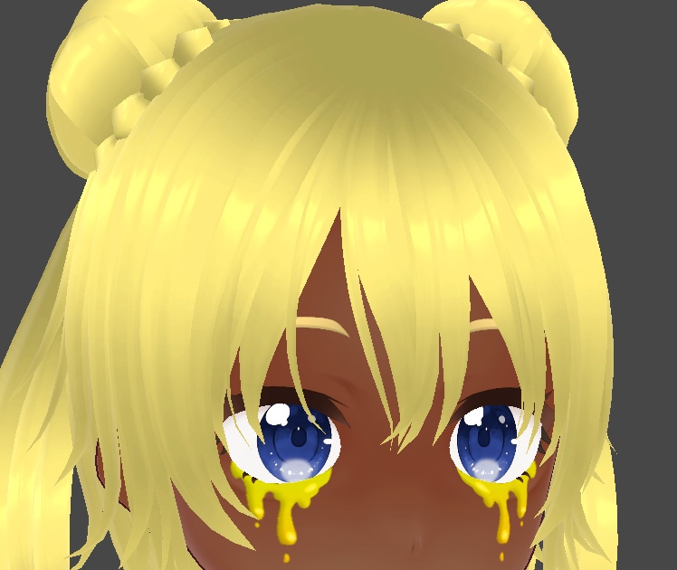 Creepy Eye Goop Makeup for VRoid Studio