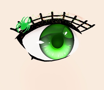 Spiderweb Glitter-Glamour Eyelashes for VRoid Studio