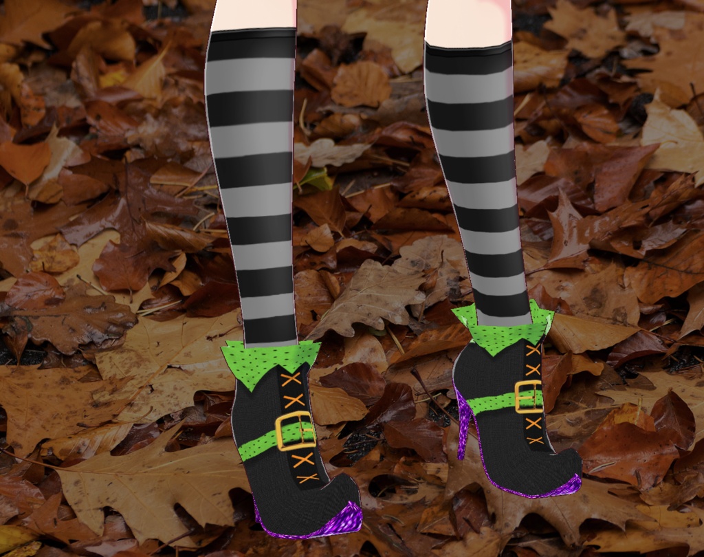 Whimsical Witch Boots for Vroid Studio