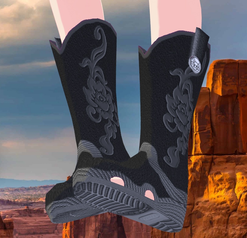 Cowboy "Axsoles" Croc-Type Boots