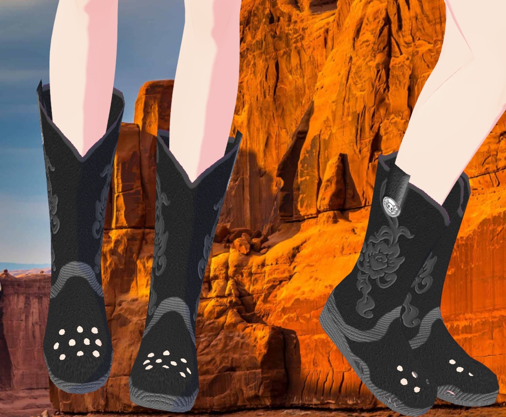 Cowboy "Axsoles" Croc-Type Boots